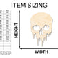 Unfinished Wood Dripping Skull Shape | Halloween Craft Cutout | up to 46" DIY