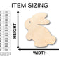 Unfinished Wood Easter Bunny Shape - Craft - up to 46" DIY