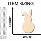 Unfinished Wood Easter Bunny Silhouette - Craft- up to 46" DIY