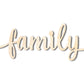 Unfinished Wood Family Shape - Word Craft - up to 46"