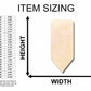 Unfinished Wood Fat Pencil Silhouette - Craft- up to 46" DIY