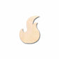 Unfinished Wood Fire Element Silhouette - Craft- up to 46" DIY