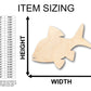 Unfinished Wood Fish Shape - Craft - up to 46" DIY