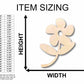 Unfinished Wood Flower Daisy Shape Silhouette - Craft- up to 46" DIY
