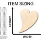 Unfinished Wood Flying Heart Shape - Craft - up to 46" DIY
