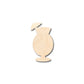 Unfinished Wood Fruity Drink Glass Shape - Craft - up to 46" DIY