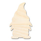 Unfinished Wood Garden Gnome Silhouette - Craft - up to 46" DIY
