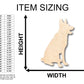 Unfinished Wood German Shepard Dog Shape - Craft - up to 46" DIY