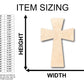 Unfinished Wood Germanic Cross Shape - Craft - up to 46" DIY