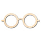 Unfinished Wood Glasses Shape - Craft - up to 46" DIY