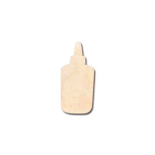 Unfinished Wood Glue Bottle Shape - Craft - up to 46" DIY