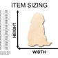 Unfinished Wood Golden Doodle Dog Shape - Craft - up to 46" DIY
