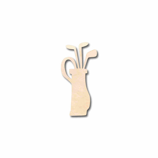 Unfinished Wood Golf Bag Silhouette - Craft- up to 46" DIY