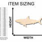 Unfinished Wood Great White Shark Silhouette - Craft- up to 46" DIY
