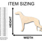 Unfinished Wood Greyhound Dog Shape - Craft - up to 46" DIY