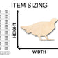 Unfinished Wood Grouse Bird Shape - Craft - up to 46" DIY