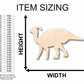 Unfinished Wood Hadrosaurid Duck Bill Dinosaur Silhouette - Craft- up to 46" DIY