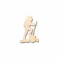 Unfinished Wood Hiker Silhouette - Craft- up to 46" DIY