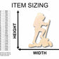 Unfinished Wood Hiker Silhouette - Craft- up to 46" DIY