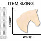 Unfinished Wood Horse Head Silhouette - Craft- up to 46" DIY