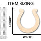 Unfinished Wood Horseshoe Shape - Craft - up to 46" DIY