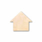 Unfinished Wood House Silhouette - Craft- up to 46" DIY