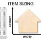 Unfinished Wood House Silhouette - Craft- up to 46" DIY