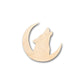 Unfinished Wood Howling Wolf Woodland Wildlife Shape - Craft - up to 46" DIY