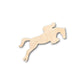 Unfinished Wood Jumping Horse with Rider Shape - Craft - up to 46" DIY