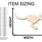 Unfinished Wood Kangaroo Australian Wildlife Shape - Craft - up to 46" DIY