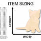 Unfinished Wood Kitten Silhouette - Craft- up to 46" DIY