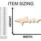 Unfinished Wood Lemon Shark Shape - Craft - up to 46" DIY