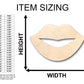 Unfinished Wood Lips Shape - Craft - up to 46" DIY