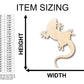 Unfinished Wood Lizard and Gecko Shape - Craft - up to 46" DIY