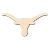 Unfinished Wood Longhorn Texas Western Shape - Craft - up to 46" DIY