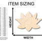 Unfinished Wood Lotus Flower Shape - Craft - up to 46" DIY