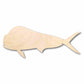 Unfinished Wood Mahi Fish Silhouette - Craft- up to 46" DIY