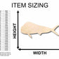 Unfinished Wood Mahi Fish Silhouette - Craft- up to 46" DIY