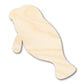 Unfinished Wood Cute Manatee Shape - Ocean Craft - up to 46" DIY