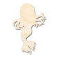 Unfinished Wood Cute Mermaid Silhouette - Craft - up to 46" DIY