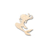 Unfinished Wood Mermaid Siren Shape - Craft - up to 46" DIY