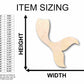 Unfinished Wood Mermaid Tail Siren Silhouette - Craft- up to 46" DIY