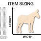 Unfinished Wood Mule Shape - Craft - up to 46" DIY