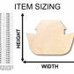 Unfinished Wood Noah's Arc Silhouette - Craft- up to 46" DIY