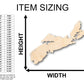 Unfinished Wood Nova Scotia Shape - Craft - up to 46" DIY