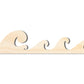 Unfinished Wood Ocean Wave Shape | Craft Cutout | up to 46" DIY