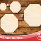 Unfinished Wood Octagon Shape | DIY Craft Cutout | up to 46" DIY