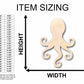 Unfinished Wood Octopus Silhouette - Craft- up to 46" DIY