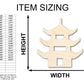 Unfinished Wood Pagoda Shape | Craft Cutout | up to 46" DIY