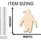 Unfinished Wood Penguin Shape - Craft - up to 46" DIY